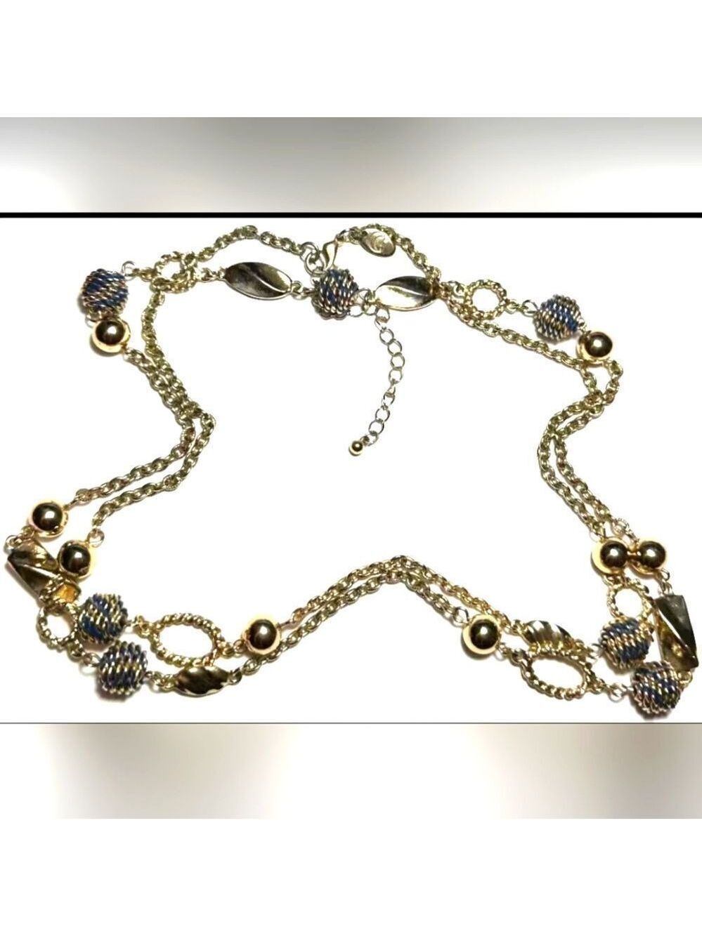 Necklace SIGNED CHARMING CHARLIE Gold Tone Chain 24"